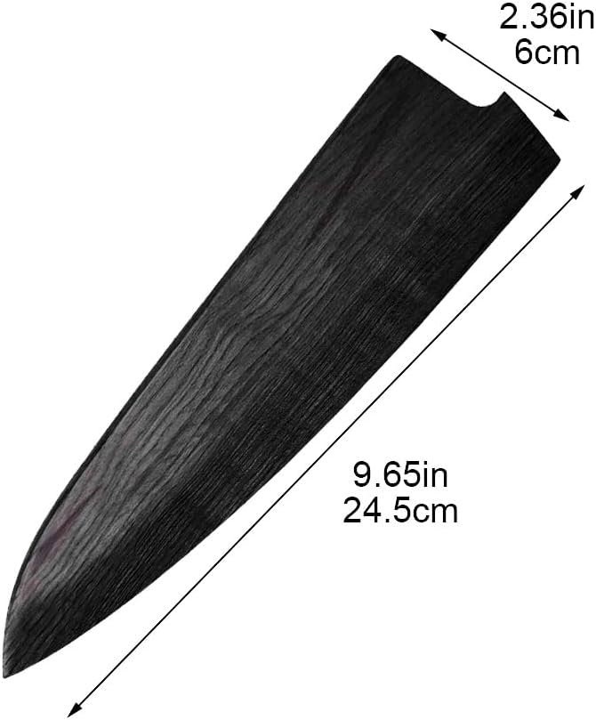 Kochmesser Kantewache, Holzmesserhülle, Messerabdeckung, Messerscheide, Messerblattschutz, Einzelmes