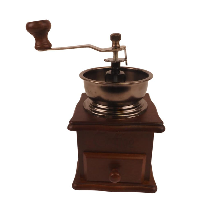 Kaffeemühle Holz manuell Retro Kaffeemühle im rustikalen Stil Handmühle für frischen Kaffee