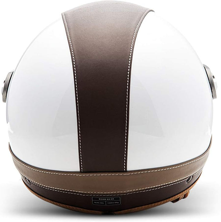 Soxon® SP-325 Urban „White“ · Jet-Helm · Motorrad-Helm Roller-Helm Scooter-Helm Moped Mofa-Helm Chop