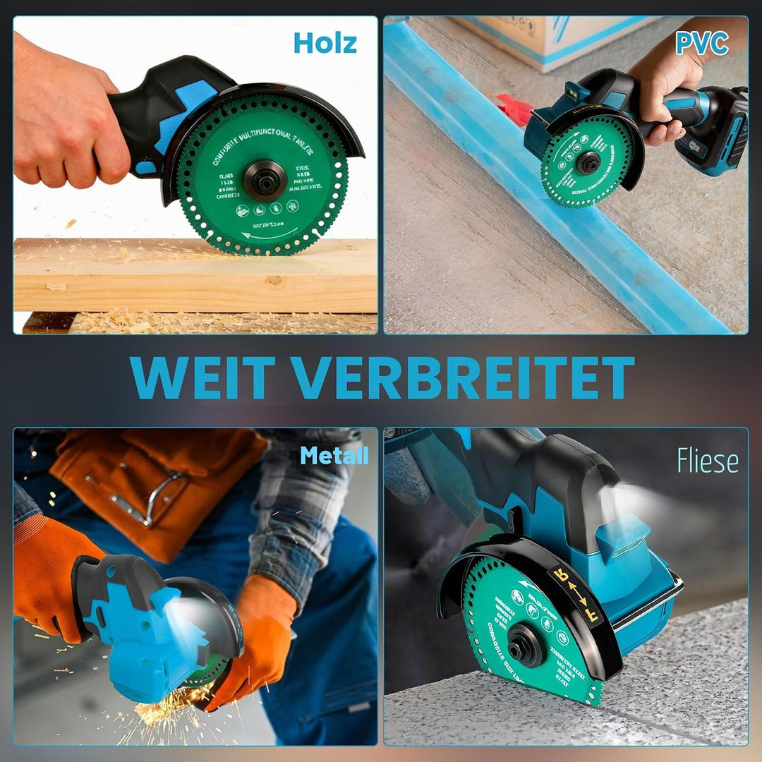 Akku-Winkelschleifer für Makita 18 V, bürstenloser Mini-Winkelschleifer, 18000 U/min, 100 mm, kleine