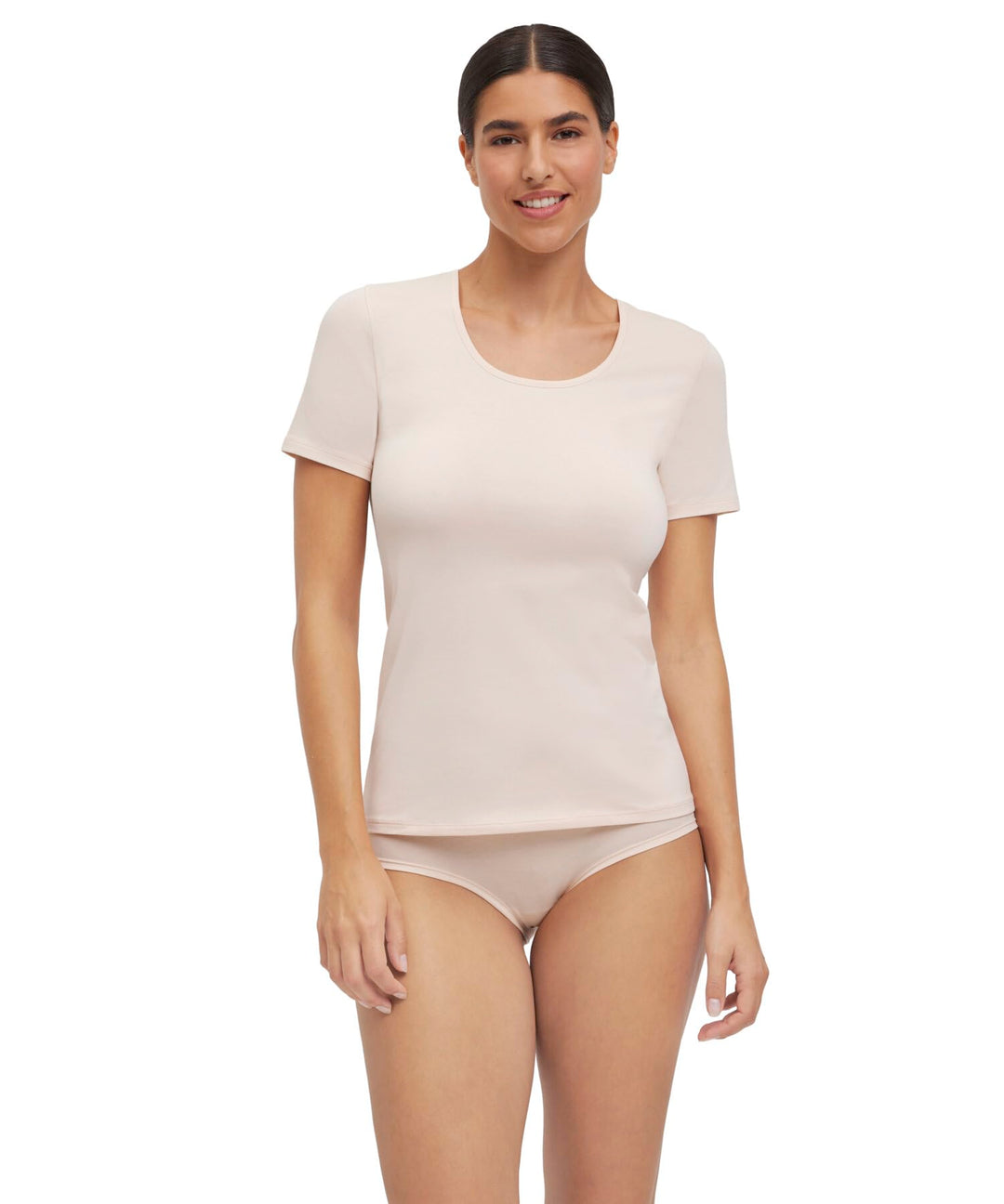 FALKE Damen Daily Comfort 2-Pack Round Neck Unterwäsche bequemes Unterhemd hautfreundlich Kurzarm mi