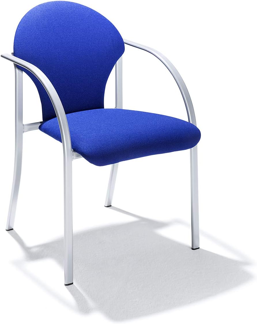 Nowy Styl Stapelstuhl | mit Polstern | HxBxT 470 x 450 x 490 mm | Polsterfarbe Schwarz | VE 2 STK