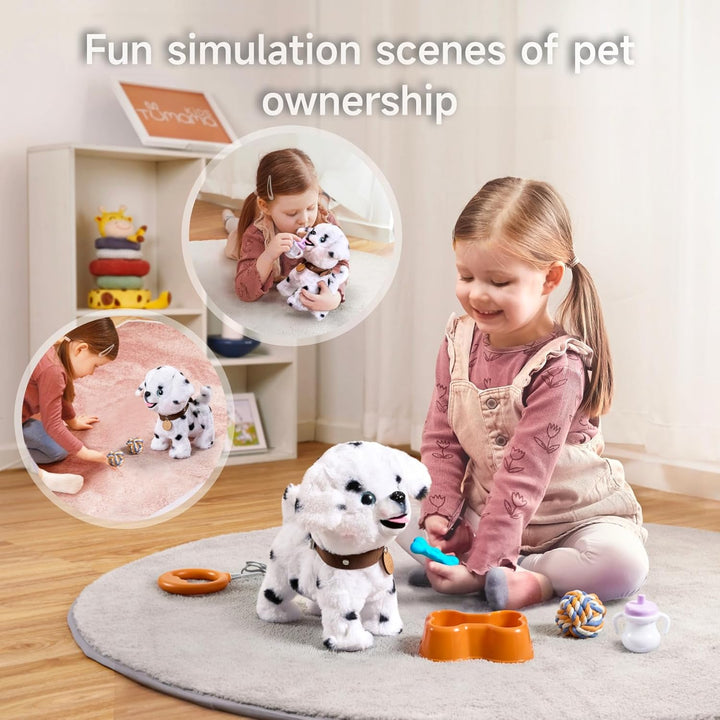 OR OR TU Hund Spielzeug Plüschwelpe Elektronische Haustiere mit Ferngesteuerter, der Läuft und Bellt