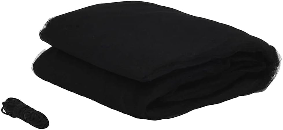 vidaXL Moskitonetz für den Aussenbereich 220 Maschen Schwarz 300x300x250 cm, Moskito Netz, faltbares