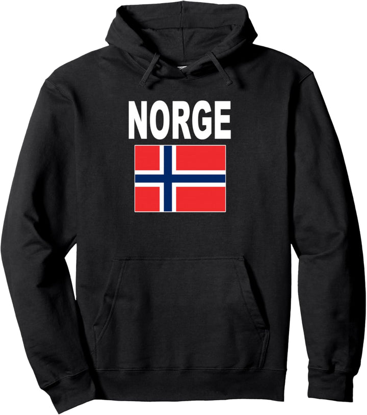 Norwegen Flagge Norge Flagg Norwegische Flaggen Herren Damen Pullover Hoodie