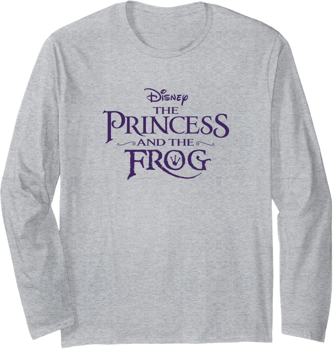 Disney The Princess And The Frog Classic Title Logo Langarmshirt