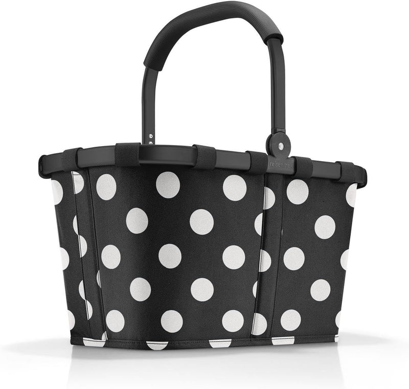 reisenthel carrybag frame dots white – Stabiler Einkaufskorb mit viel Stauraum und praktischer Innen