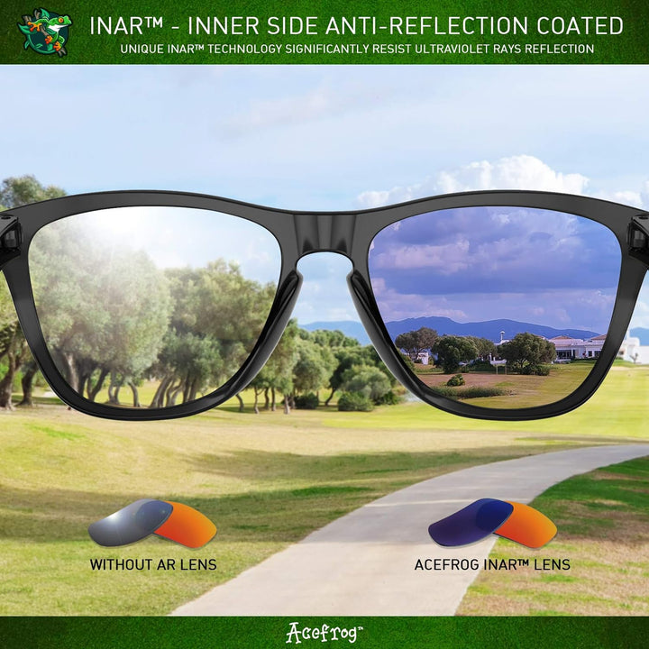 Acefrog AR Beschichtete Polarisierte Ersatzgläser für Oakley Batwolf OO9101 Sonnenbrillen Wolfram Go