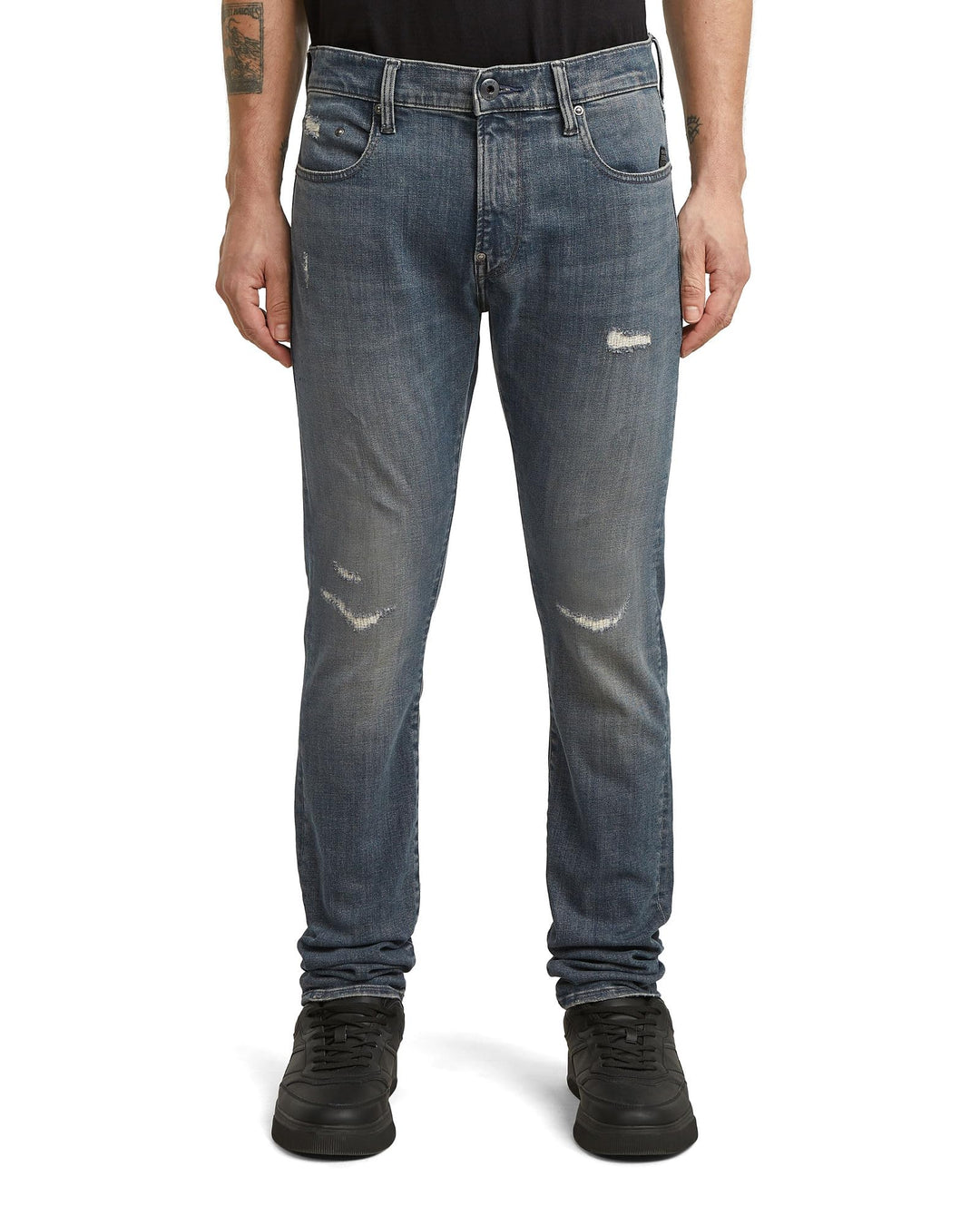 G-STAR Herren Revend FWD Skinny Jeans 27W / 32L Blau (Antic Sand Blast Restored D20071-d842-h781), 2