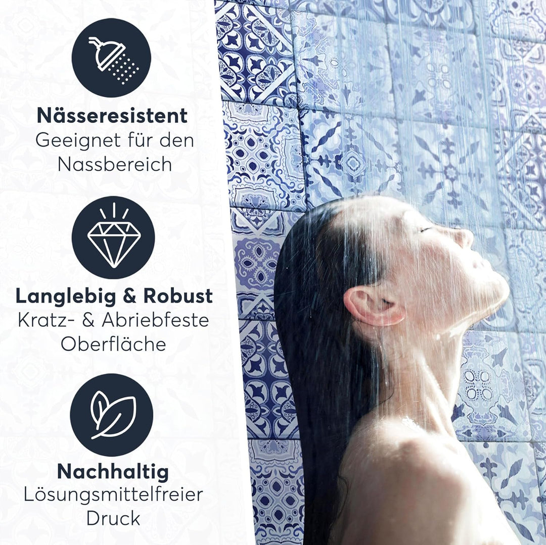 CREATISTO Klebefliesen Stickerfliesen Fliesenfolie - Hochwertige Aufkleber Sticker für Fliesen I Kle