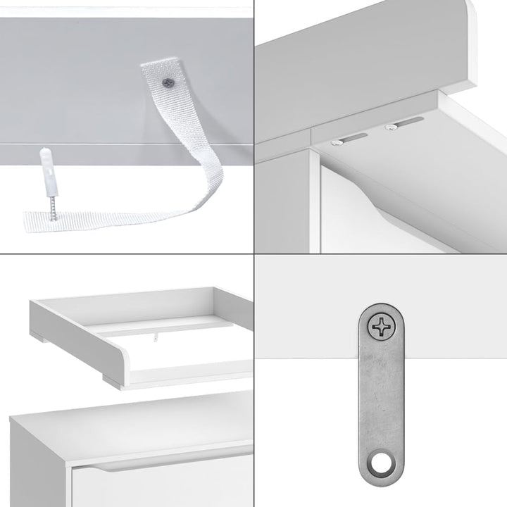 Vicco Wickelaufsatz ''Wicko'', Wickeltischaufsatz, Weiss, 60 x 76 cm 60 cm, 60 cm