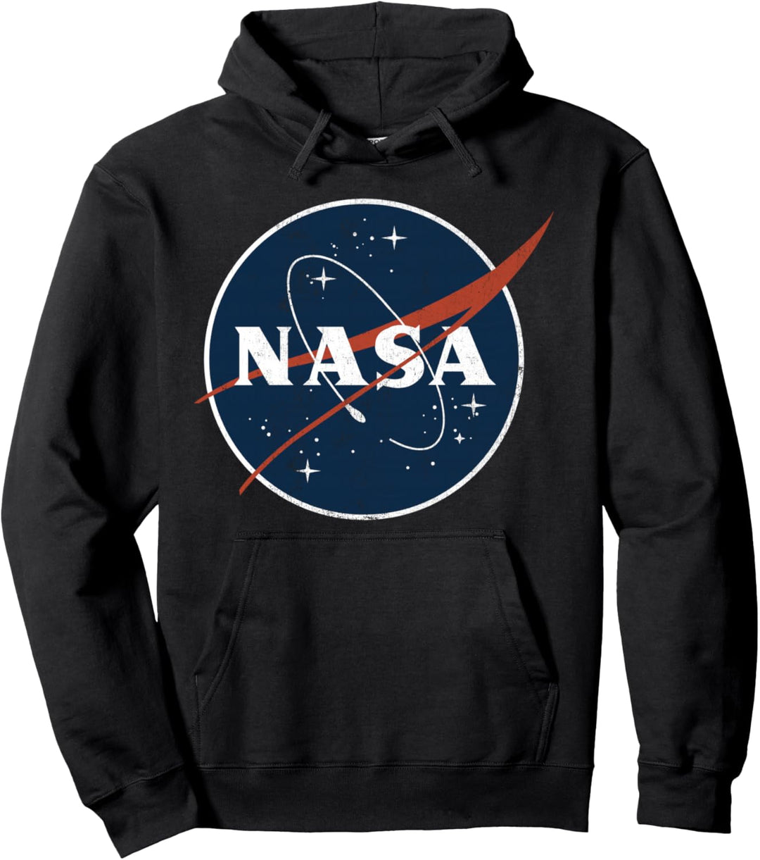 NASA Vintage Distressed Logo Pullover Hoodie