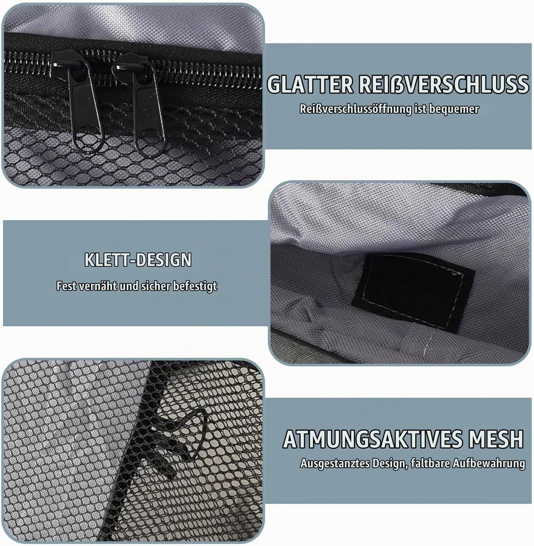 Hundebox Faltbar Hundetransportbox, 94 * 53 * 53 cm, Faltbar Katzen Transportboxen, stabile Transpor