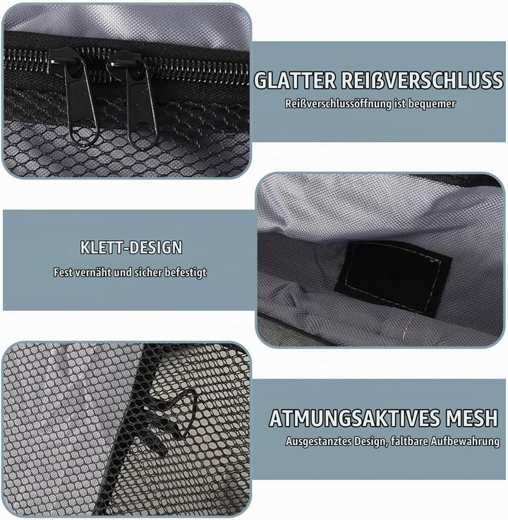 Hundebox Faltbar Hundetransportbox, 94 * 53 * 53 cm, Faltbar Katzen Transportboxen, stabile Transpor