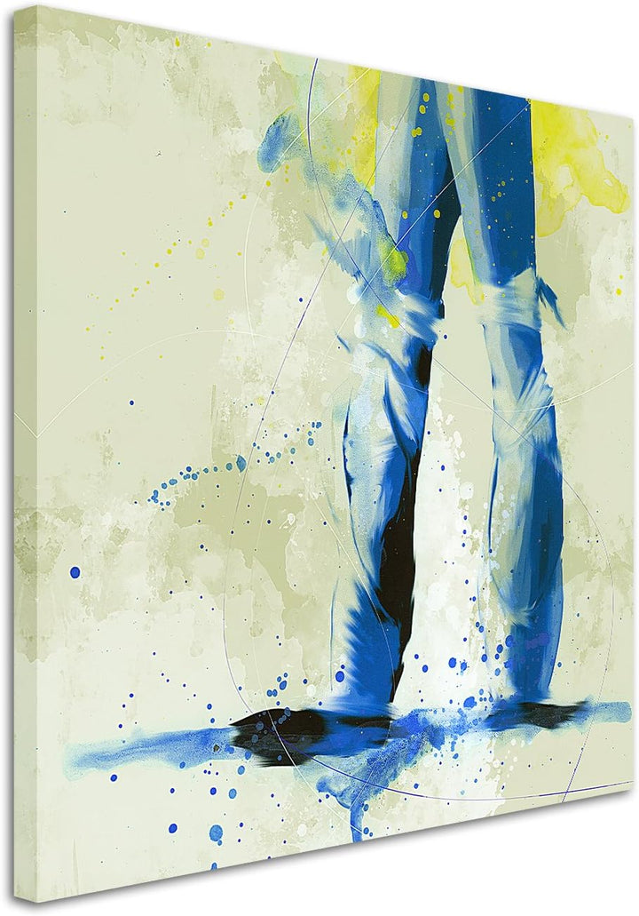 Paul Sinus Art Ballett I 60x60cm SPORTBILDER Splash Art Wandbild Aquarell Art