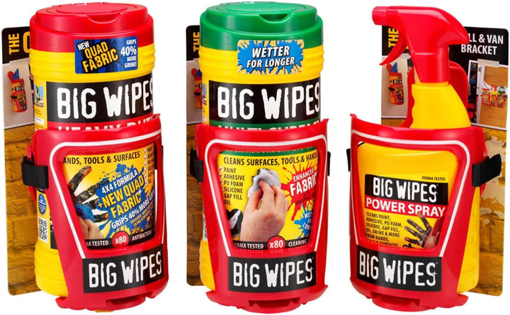 Big Wipes bgw2421 80 Van und Wandhalterung Tubs abwischbar – Rot