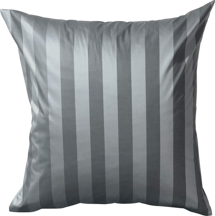 Curt Bauer Damast Bettwäsche Como stahlgrau Kissenbezug einzeln 40x80 cm Kissenbezug einzeln 40x80 c