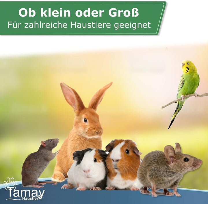 Tamay Nagermatten aus 100% Hanf, 100 x 50cm I Premium Nagerteppich als staubfreie Käfig Bodenbeckung