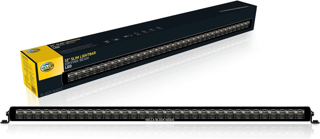 HELLA 1FJ 358 176-311 LED-Fernscheinwerfer - Black Magic Slim Lightbar 32" - 12/24V - Anbau - Kabel: