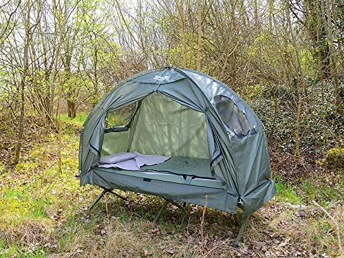Zelt mit Feldbett 4in1-Zelt, Feldbett & Winter-Schlafsack, 4in1-Zelt, Feldbett & Winter-Schlafsack