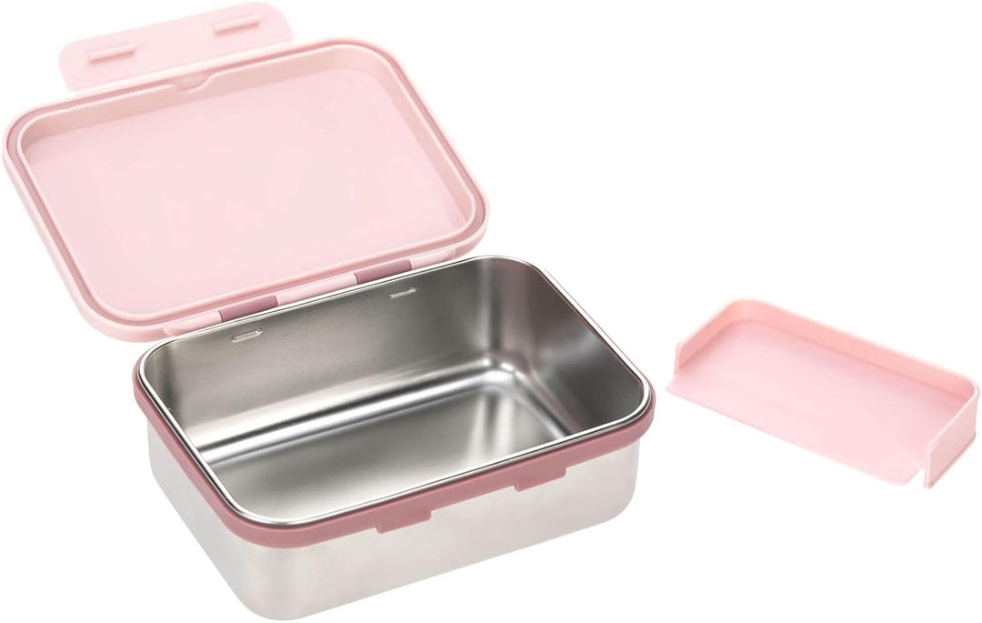 LÄSSIG Kinder Brotdose Edelstahl Lunchbox Frühstücksbox nachhaltig Kindergarten Schule/Adventure Tip