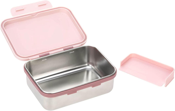 LÄSSIG Kinder Brotdose Edelstahl Lunchbox Frühstücksbox nachhaltig Kindergarten Schule/Adventure Tip