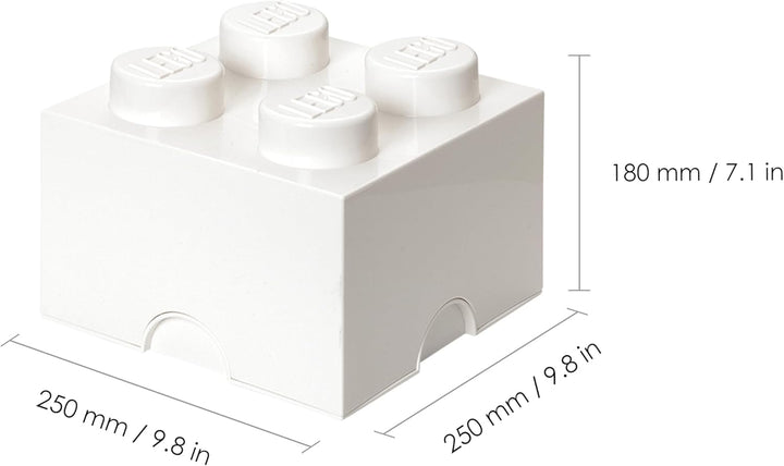 Lego Storage Brick 4 Medium Weiss Weiss 25 x 25 x 18 cm, Weiss 25 x 25 x 18 cm