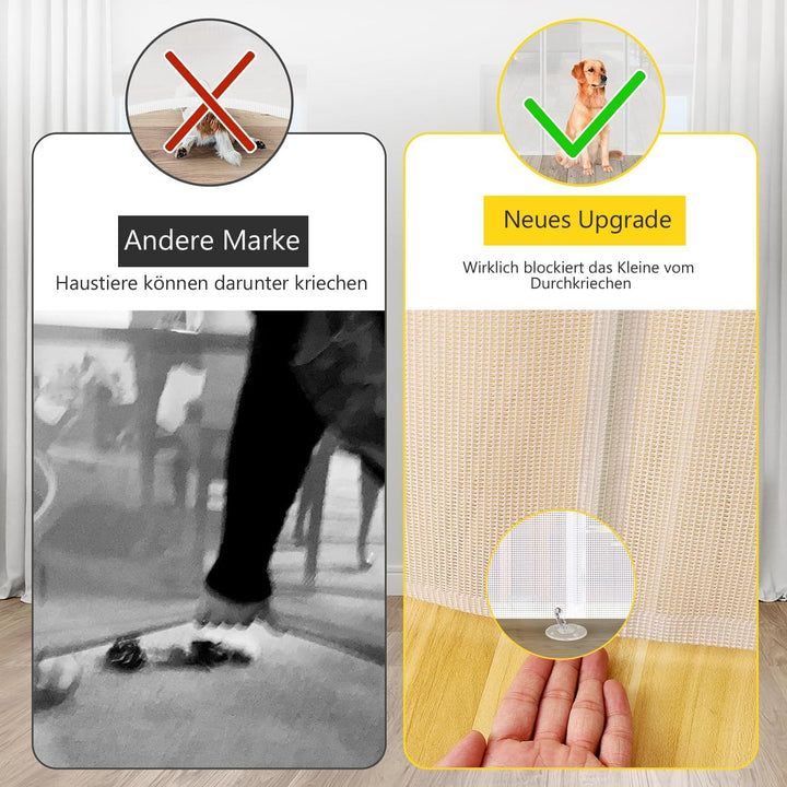 Treppenschutzgitter Ausziehbare für Babys,0-300cm,83cm Hoch Baby Absperrgitter Treppenschutzrollo,Ei