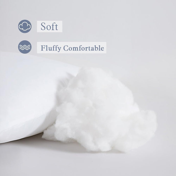 MIULEE Kissen 40x60 cm Füllung 4er Set, Waschbare Kissenfüllung Sofakissen, Polster Innenkissen Deko