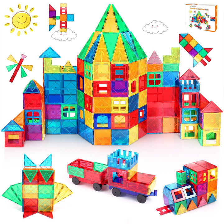 Magnetische Bausteine 110 Teile, Magnetspielzeug Magneten Kinder Magnetbausteine Magnet Spielzeug Ma