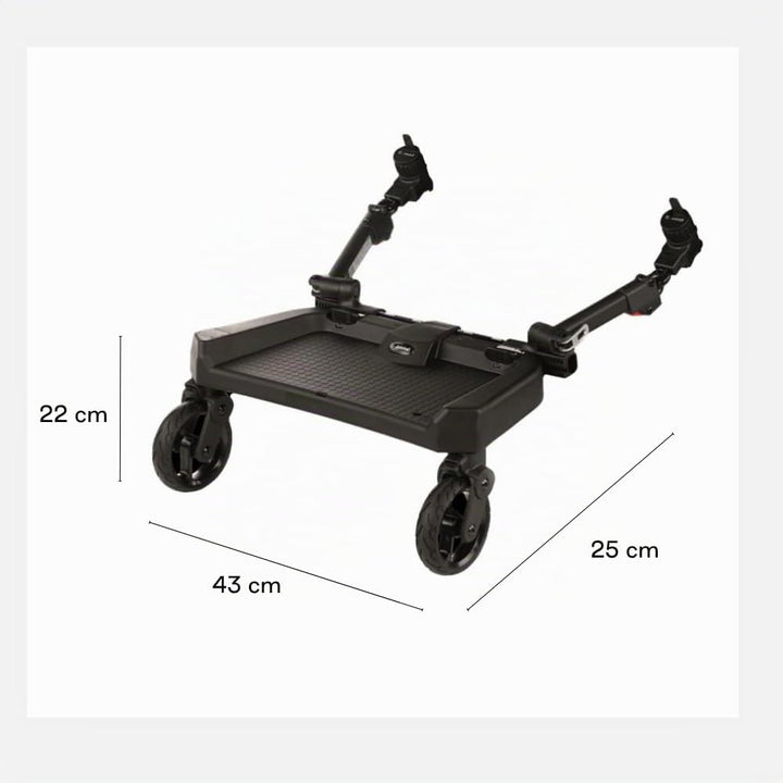 Jané Go Up Surfer, universale Kinderwagen-Plattform, bis 20 kg, einfache Montage, klappbar, rutschfe