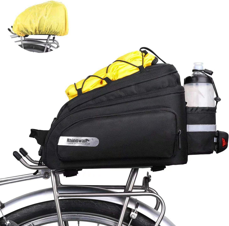 Rhinowalk Fahrrad Gepäckträgertasche 12L Rücksitz Tasche Hinterradtasche Pannier Fahrradtasche Umhän