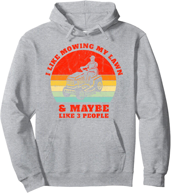 Lustiger Rasenmäher Ich mag meinen Rasen mähen Gartenarbeit Pullover Hoodie