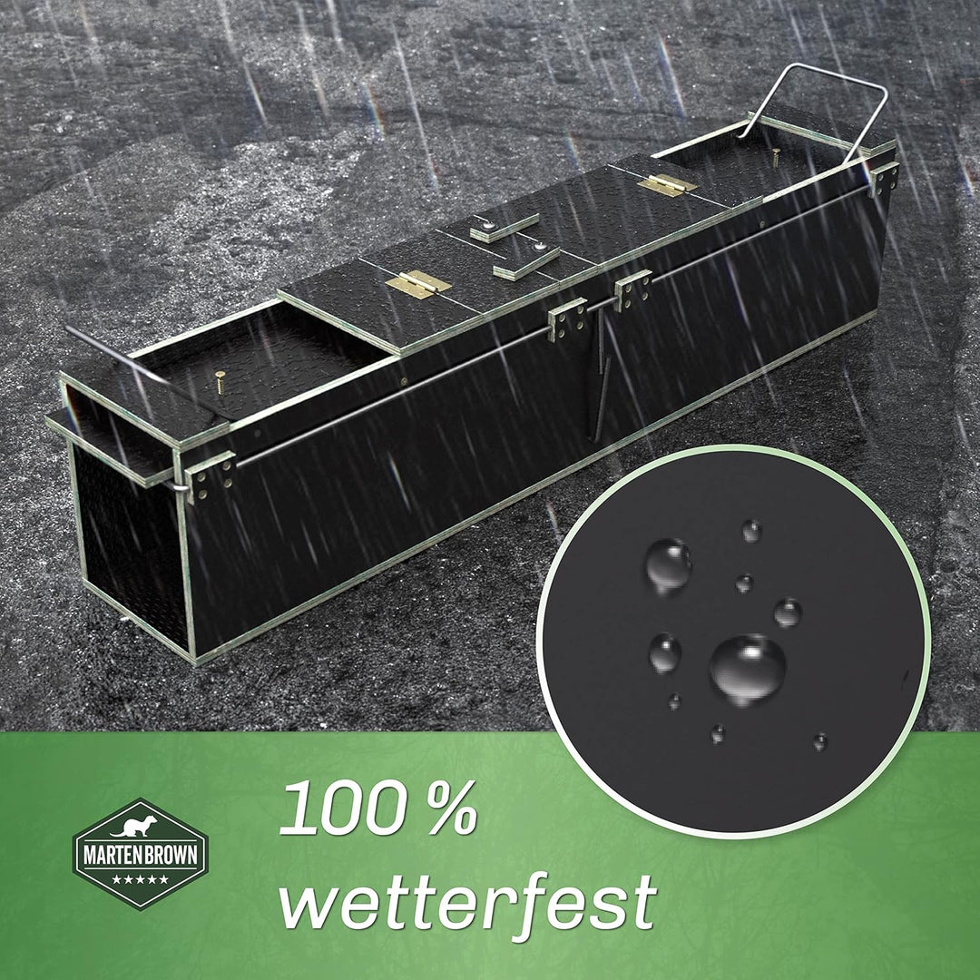 Martenbrown® Katzenfalle Gross 120cm I Dient auch als Waschbärfalle oder Marderfalle I Marder Kasten