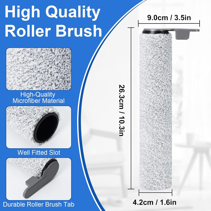 Rollenbürste Filter Zubehörset nur für JONR ED12 Pro Nass Trockensauger Ersatzteile Enthalten 2 Bürs