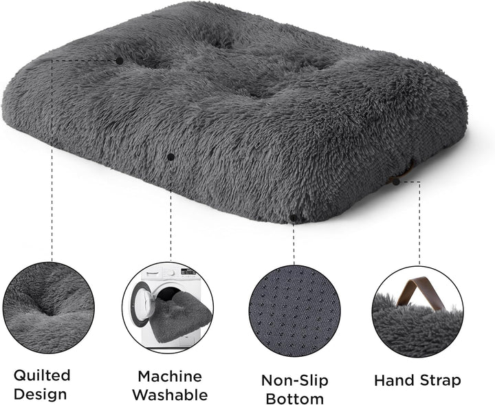 BEDSURE Flauschiges Hundebett Grosse Hunde - 89x58x8 cm Hundebett waschbar für grosse Hunde, rutschf