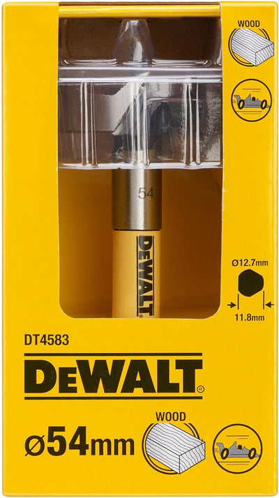 DeWalt Rapid-Holz / Forstnerbohrer, 54 mm ø (geeignet für den Einsatz in Bohrmaschinen Akku Kabel, f