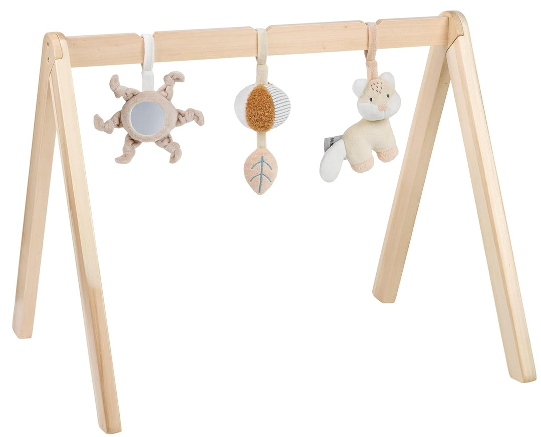 Nattou Holzbogen, Mit Spielzeug und zahlreichen Aktivitäten, Fuchs, 59,5 cm, Flo, Oli & Ernest, Flo