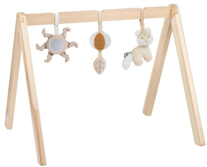 Nattou Holzbogen, Mit Spielzeug und zahlreichen Aktivitäten, Fuchs, 59,5 cm, Flo, Oli & Ernest, Flo