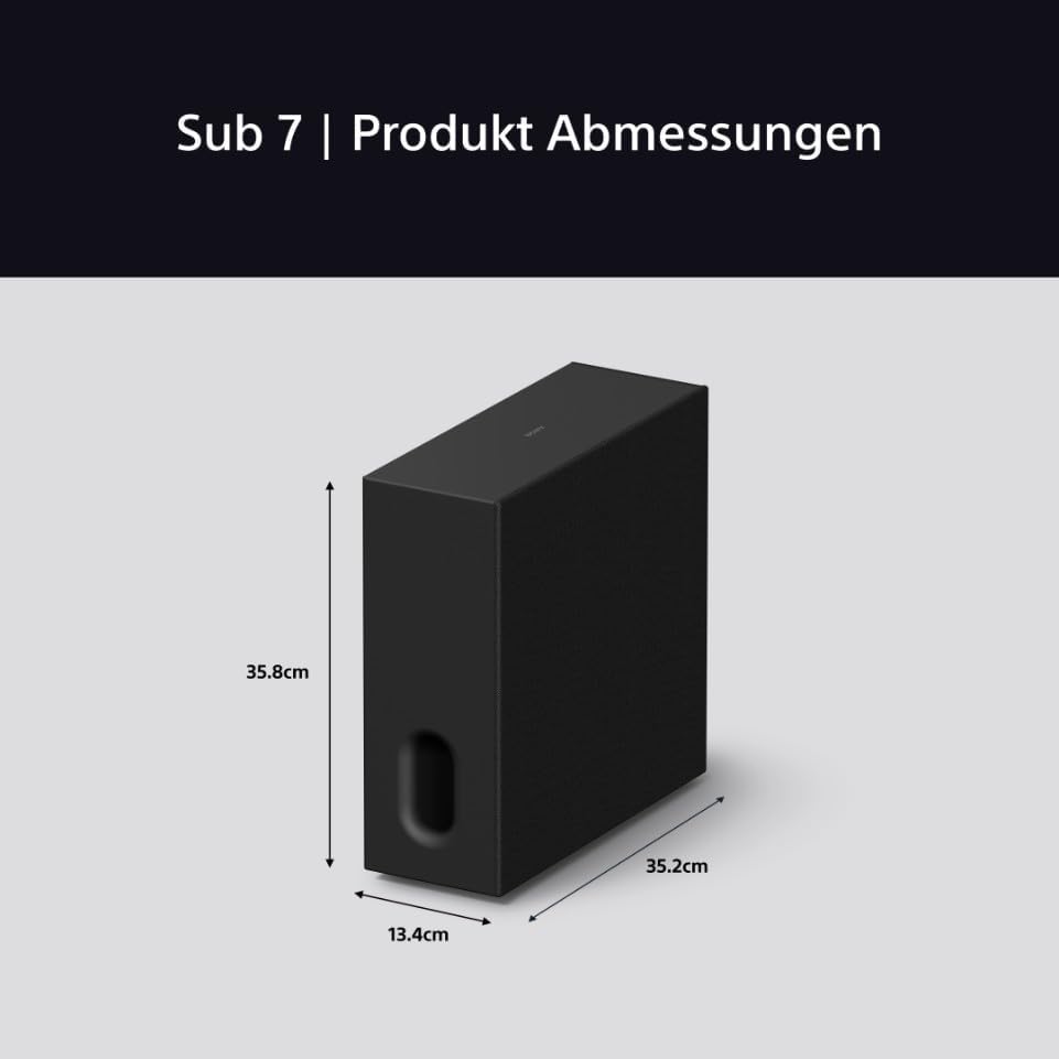 Sony BRAVIA Theatre Sub 7 kabelloser Subwoofer – 100 W tiefer Bass | einfache Installation und Steue