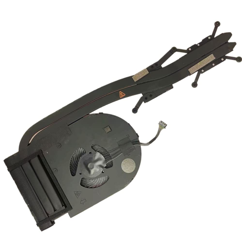 fqparts-cd Laptop Lüfter Abkühlen Fan & Kühlkörper für for Lenovo for ThinkPad P53s Schwarz