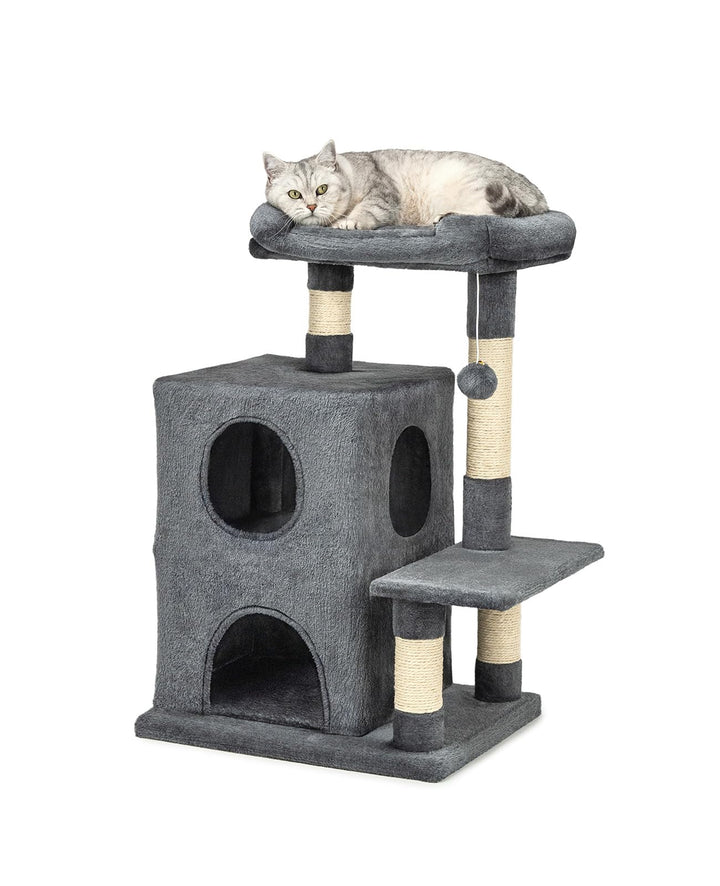 lionto by dibea Kratzbaum Kletterbaum Katzenkratzbaum Katzenbaum Höhe 80 cm
