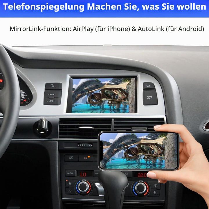 Road Top CarPlay Wireless Modul für Audi A6 S6 Q7 MMI 3G, CarPlay Interface | Für Audi A6/S6 (2010–2