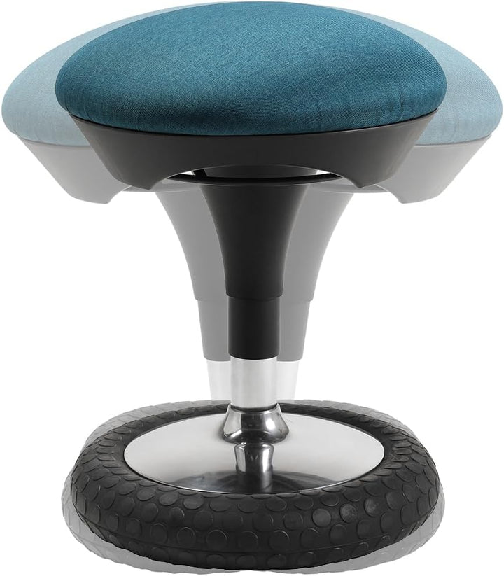TOPSTAR Sitness 20, ergonomischer Sitzhocker, drehbarer Arbeitshocker, Bürohocker mit Schwingeffekt,