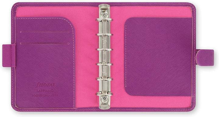 Filofax Saffiano Pocket Organizer – Raspberry, 2.5 x 14.5 x 11.5 Einzelbett, Einzelbett