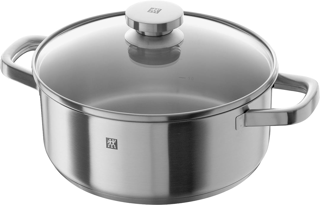 ZWILLING Joy Kochtopf-Set, 4-teilig, 3 Deckel, Induktionsgeeignet, Edelstahl 4 tlg., 4 tlg.