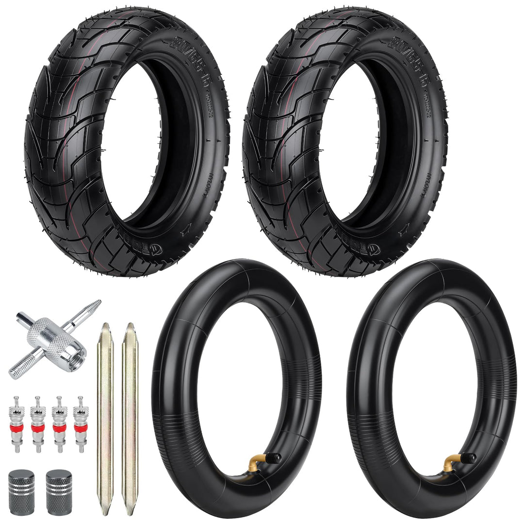 Xastro 2PCS 10 Zoll E Scooter Reifen 255x80 Reifen und Schlauch 80/65-6 E Scooter Reifen 255x80 Offr