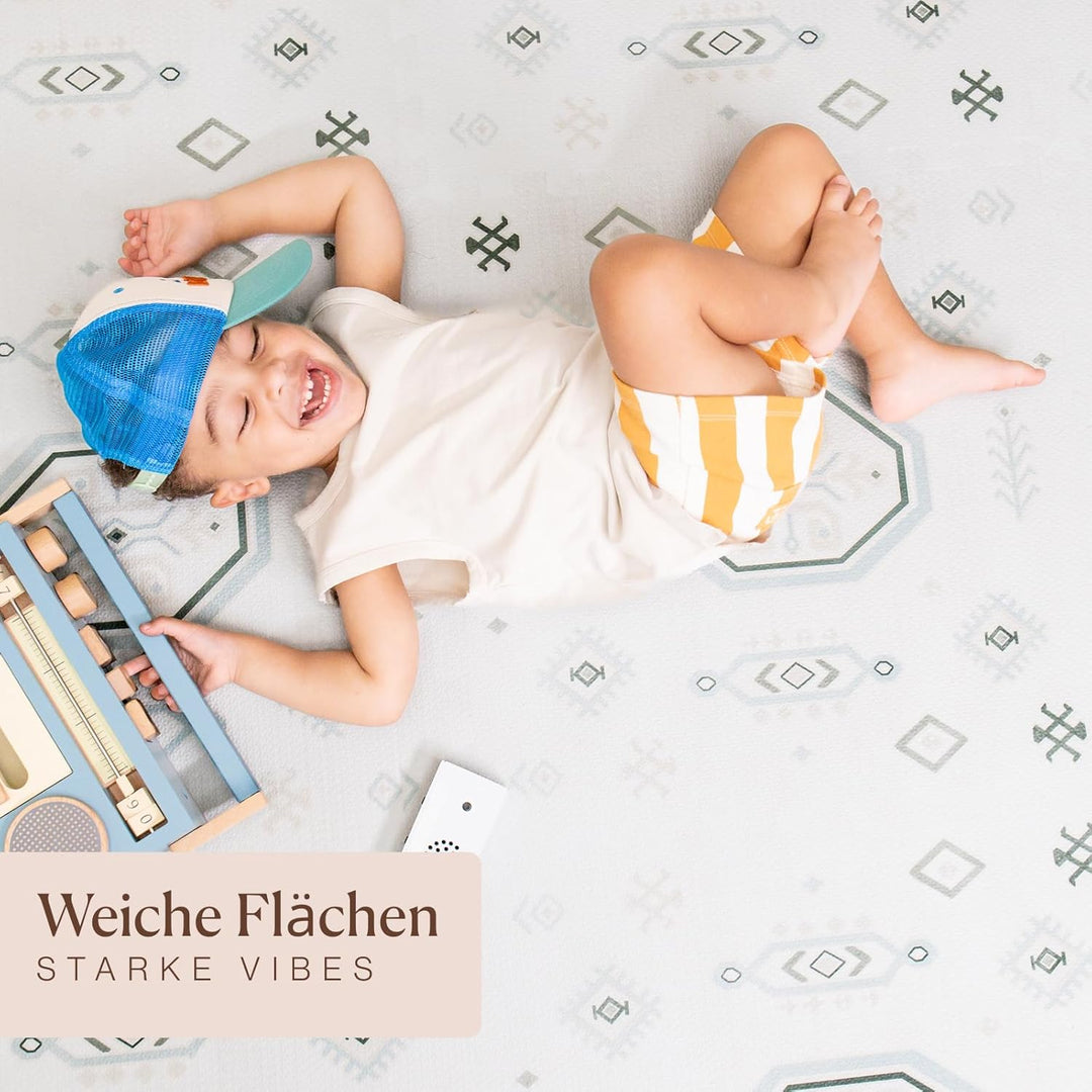 Toddlekind Puzzlematte Kinder, 6-Tlg. Inkl. Rand – Baby-Puzzlematten & Puzzle Bodenmatte, Ungiftige