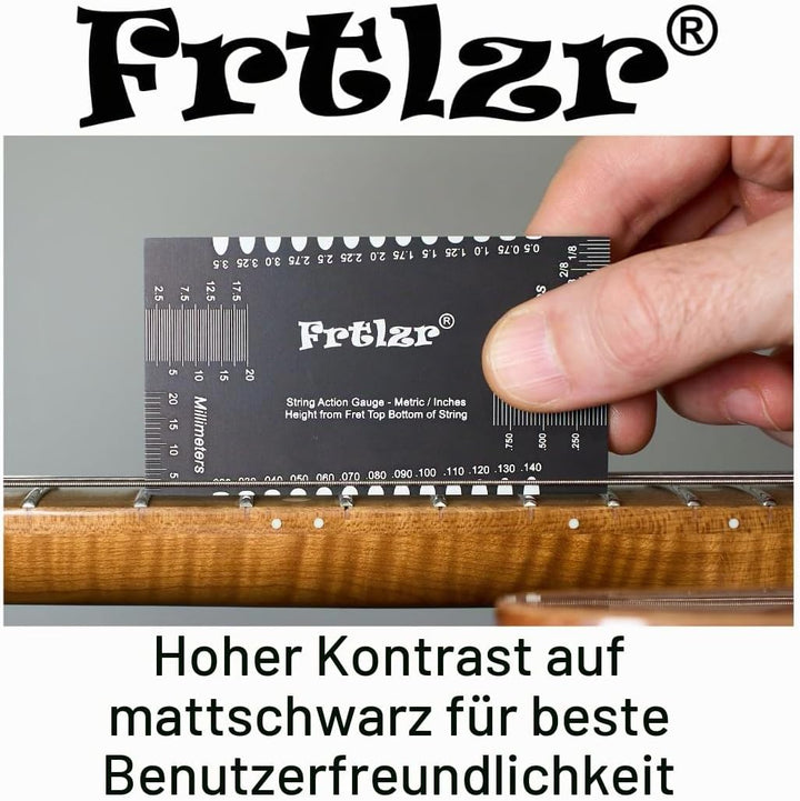Gitarrensaitenlehre, metrisches Zoll-Lineal, Saitenhöhenmesswerkzeug, Gitarren-Setup-Werkzeug
