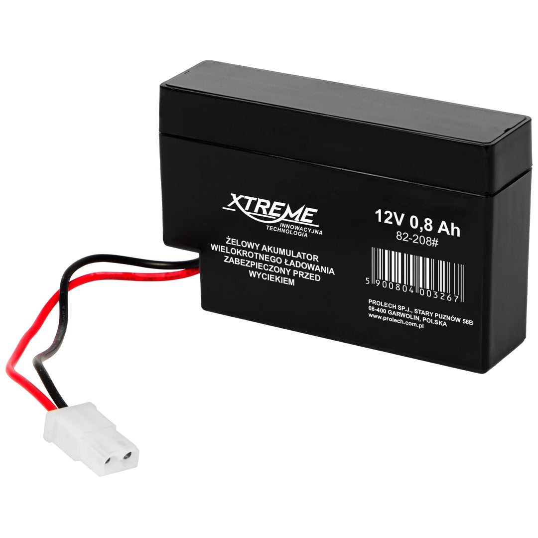 Xtreme Blei-Akku Gel Battery Lead Acid Battery Batterie Akku (12V 0,8Ah)
